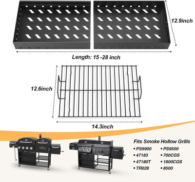 Bandeja carbón elástica 15-28pulg para PS9900 HC4518L