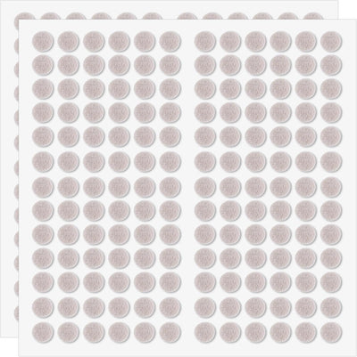 312 Pzas Puntos Felt 3/8pulg para Mesas y Muebles Khaki