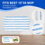 4 Pzas Almohadillas Mopa Microfibra 15x8pulg Comp Pisos Madera