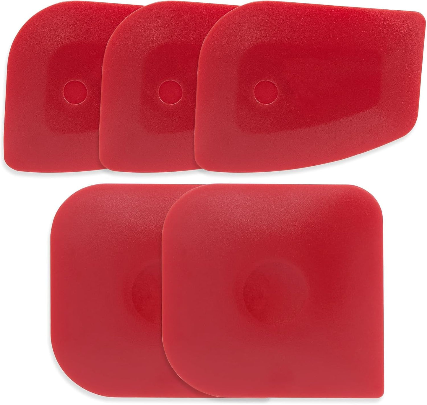 Set 5 raspadores plástico para hierro fundido y sartenes