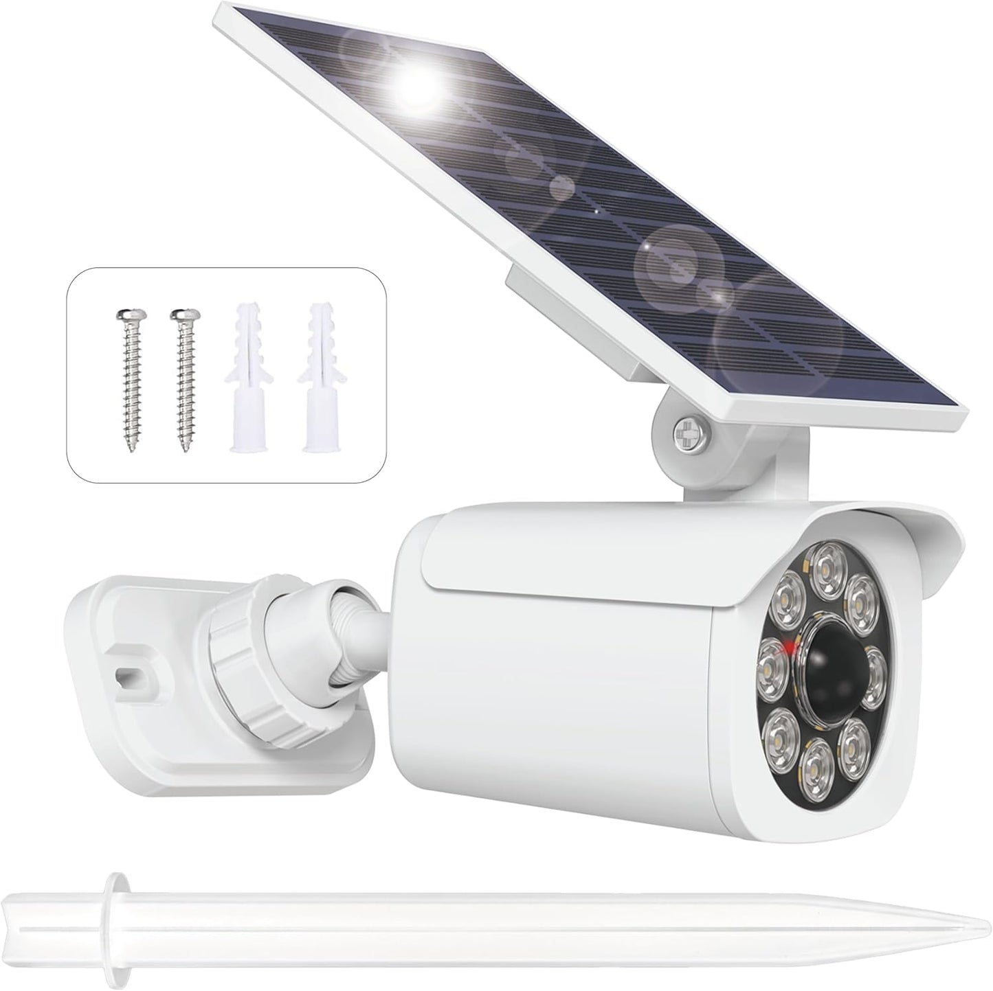 Luz solar con sensor movimiento IP67 giratoria jardín