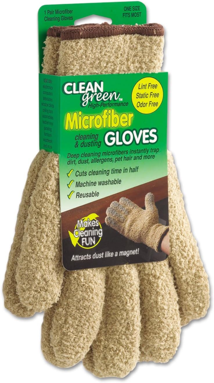 Guantes limpieza microfibra CleanGreen