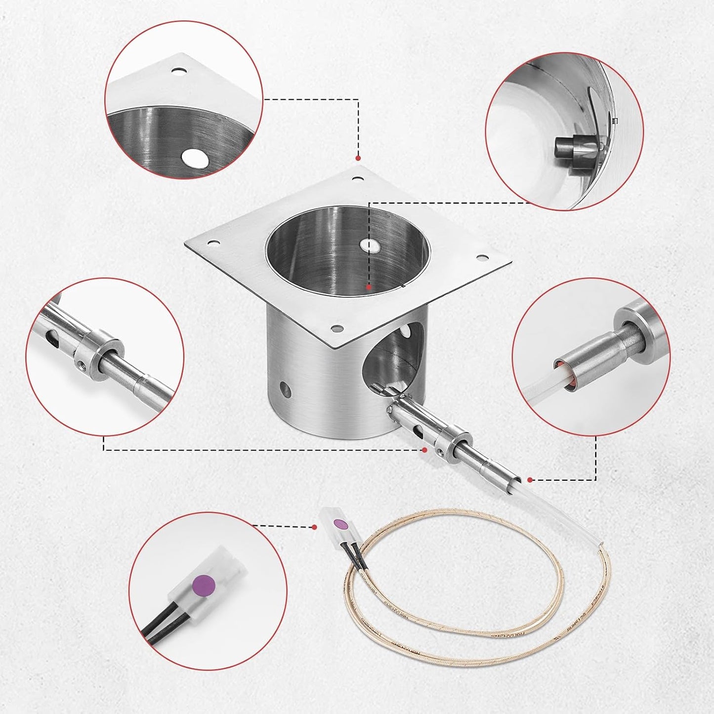Kit encendido acero inox para Traeger Pit Boss parrilla pellets