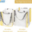 Bolsa de comestibles reutilizable extra grande con asas