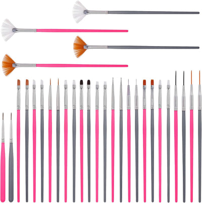 Juego de 30 pinceles de pintura para alimentos y decoración de pasteles