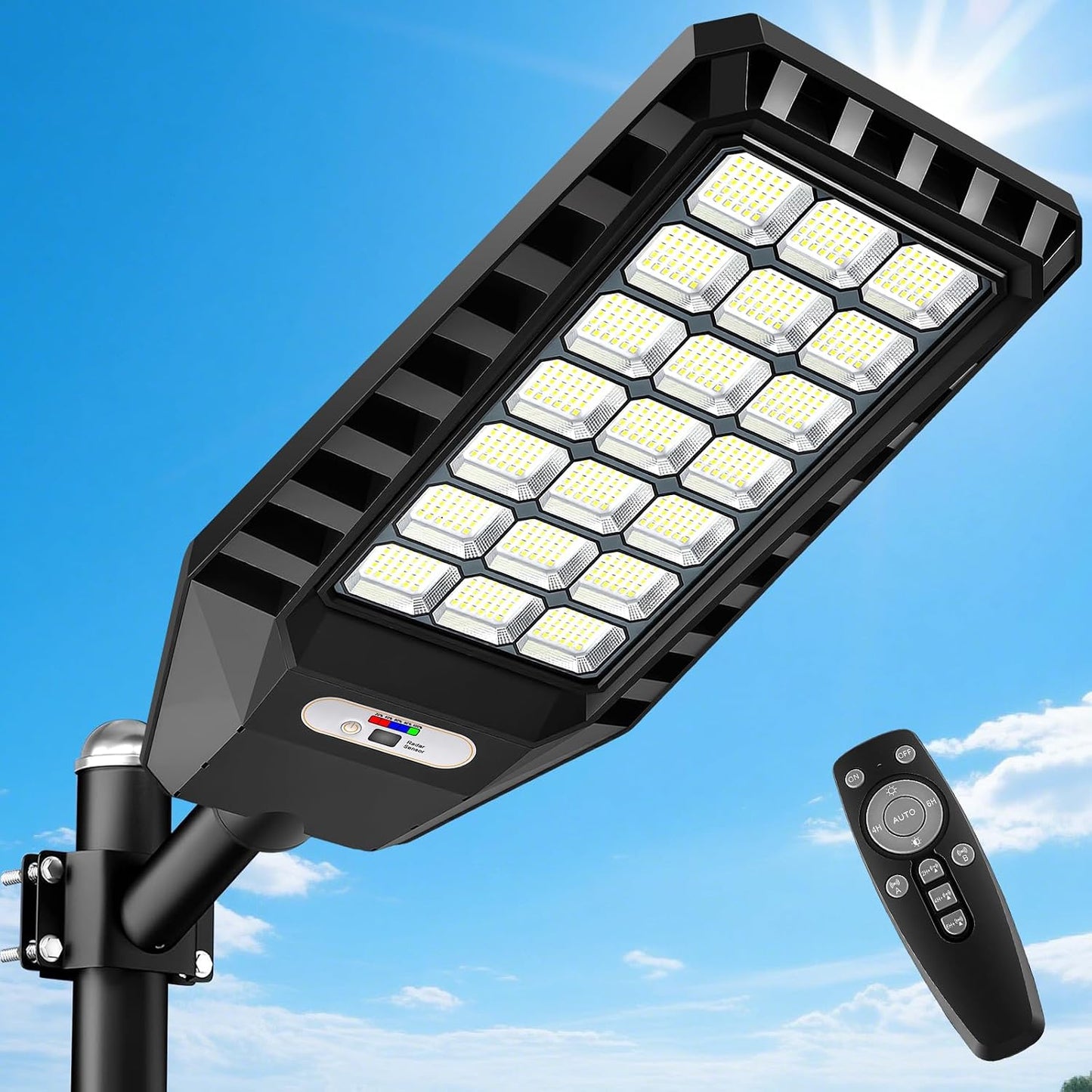 Luz solar exterior 23pulg con sensor movimiento 6500K