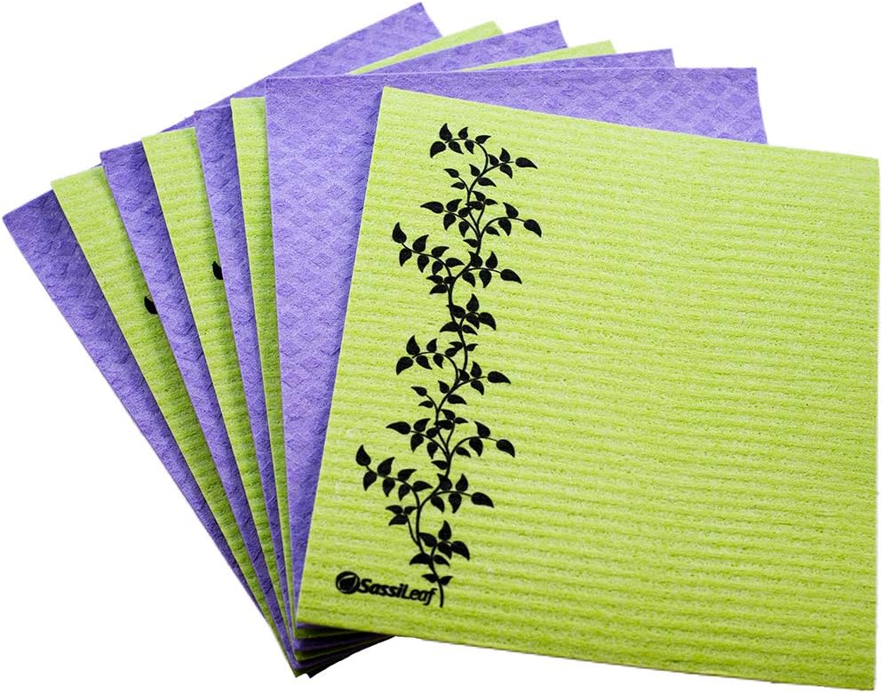 Paño esponja celulosa sueco reutilizable juego 8