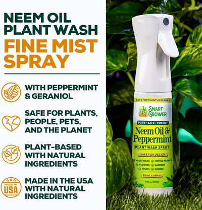 Aerosol aceite neem y menta para plantas interior exterior 10oz