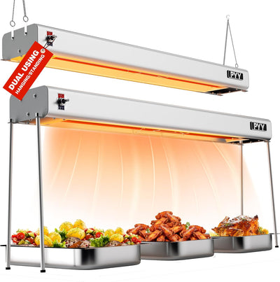 Lámpara calor alimentos 750W para catering cocina