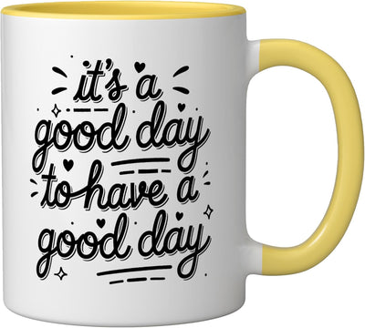 Taza de cerámica con mensaje positivo White Cute Positive Quote