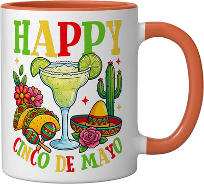 Taza Cerámica Cinco De Mayo Cactus Margarita Taco