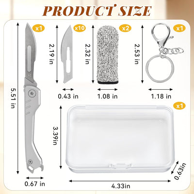 Cuchillo plegable para masa con hoja extraíble