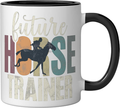 Taza Cerámica Future Horse Trainer Negro/Blanco