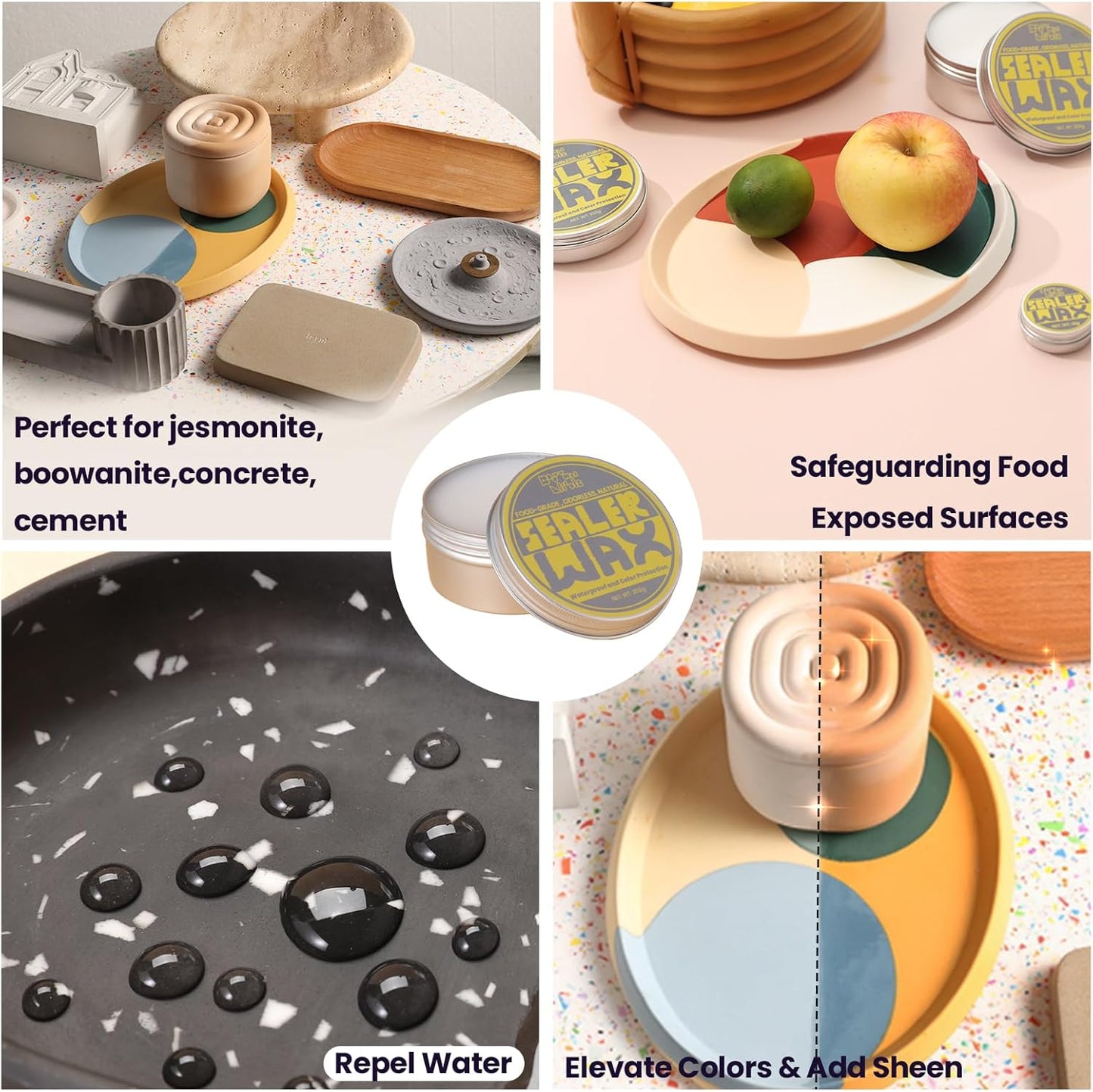Cera selladora pasta carnauba y abejas transparente para madera