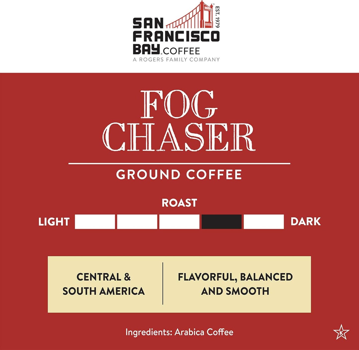 Café molido Fog Chaser bolsa 28oz paquete 2