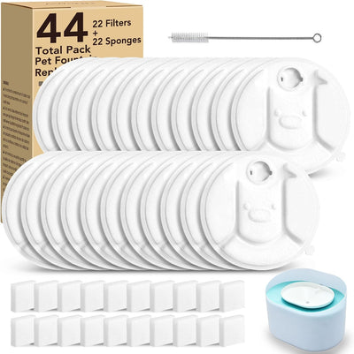 22 Filtros Repuesto Petlibro PLWF008 Dispensador Agua Perros