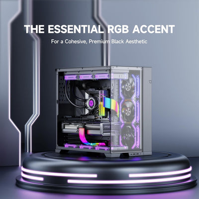 Tiras LED RGB negras para cables PCIE/12VHPWR GPU