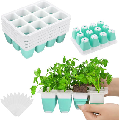 Bandeja silicona inicio semillas células flexibles reutilizable
