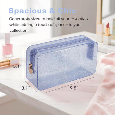 Bolsa maquillaje viaje PVC impermeable con cremallera SPF