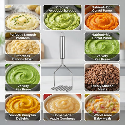 Triturador acero inox para frutas verduras carne set plateado