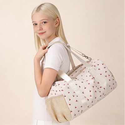 Bolsa de pana para baile niños con compartimentos zapatos