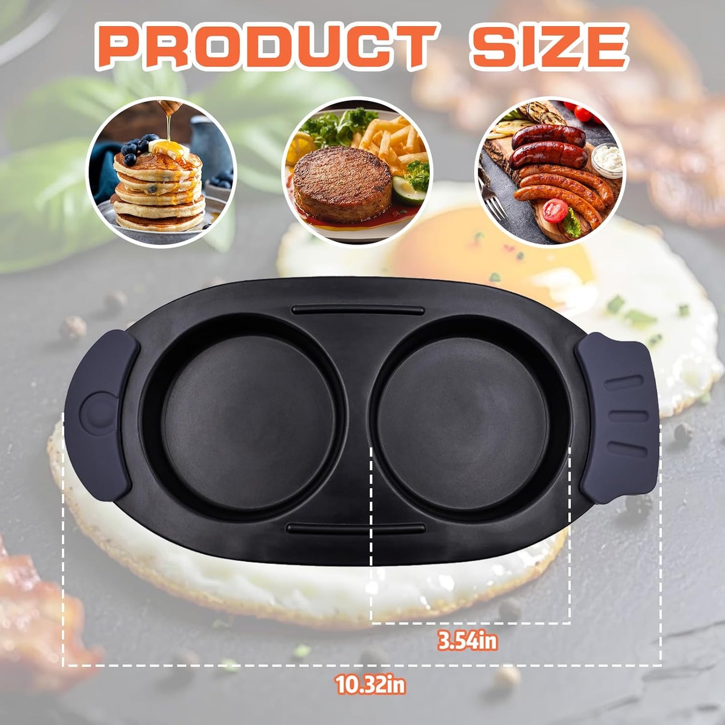 Cocedor de huevos para microondas 2 huevos antiadherente sin BPA