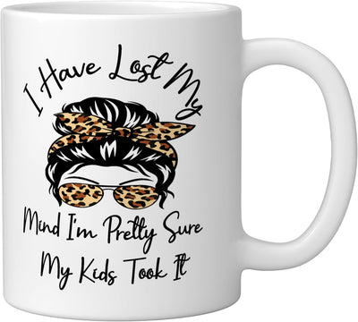 Taza de cerámica para madre blanca