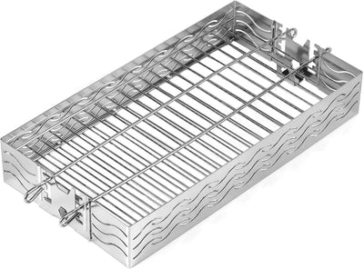 Cesta plana acero inox asador 5/16 3/8 1/2 pulg hexagonal