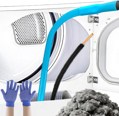 Kit limpieza ventilador secadora manguera vacío cepillo guantes