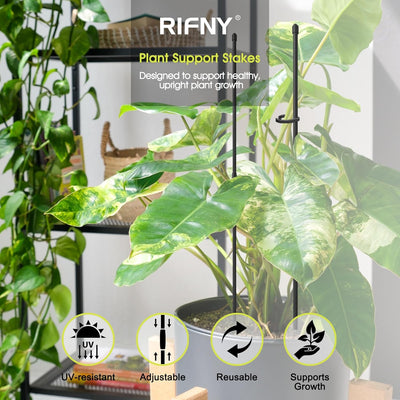 Estacas soporte plantas 14pulg ajustables Monstera Tomate orquídea