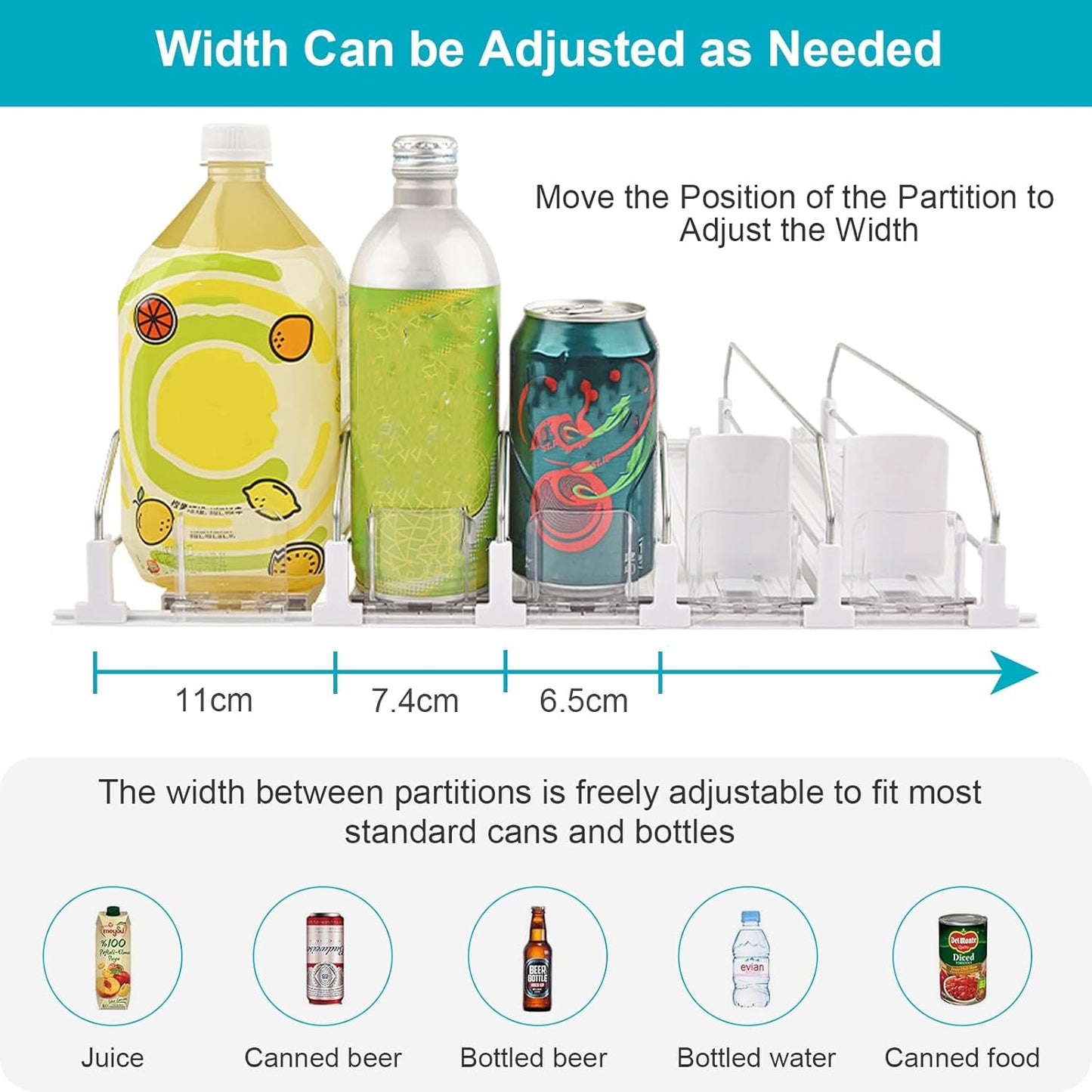 Pack 3 Organiz. Bebidas Nevera Dispensador Automático
