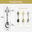 12 Mini Cucharas Colgantes Metal para Hogar Especias