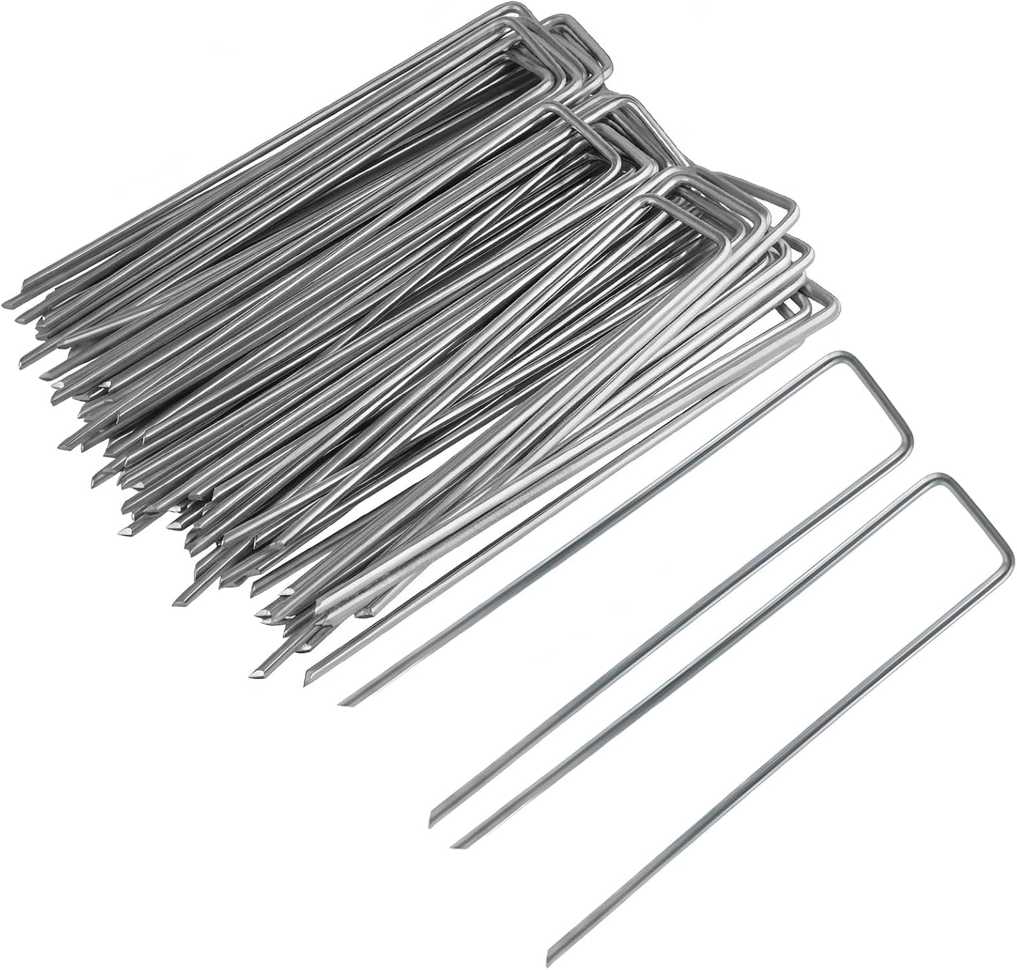 Grapas galvanizadas estacas jardín 6pulg 100uds