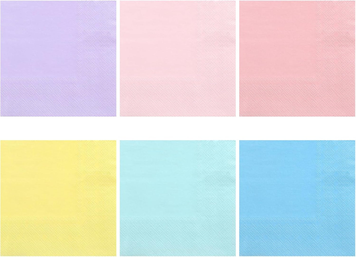 Servilletas y platos de papel pastel NatNarr 120+60