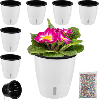 Macetas riego automático 5pulg set 6 violeta africana