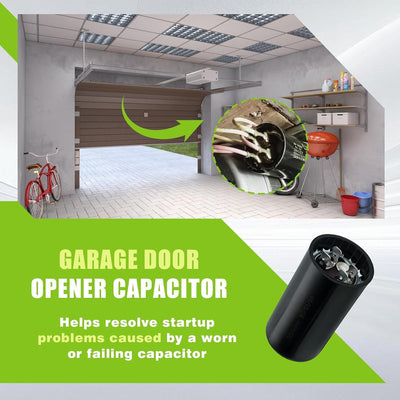 Condensador puerta garaje comp Genie 50-60µF 220V AC set 2