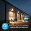 Pack luces LED pared 3CCT 3000-5000K IP65 exterior