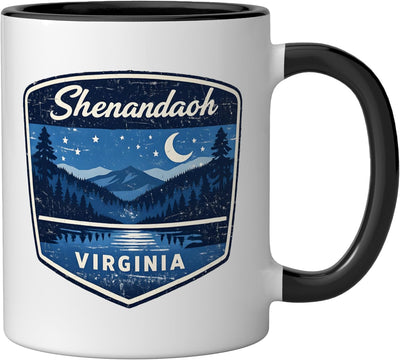 Taza cerámica Shenandoah Virginia Parque Nacional para camping y caminata