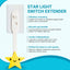 Extensor interruptor luz estrella amarilla para niños