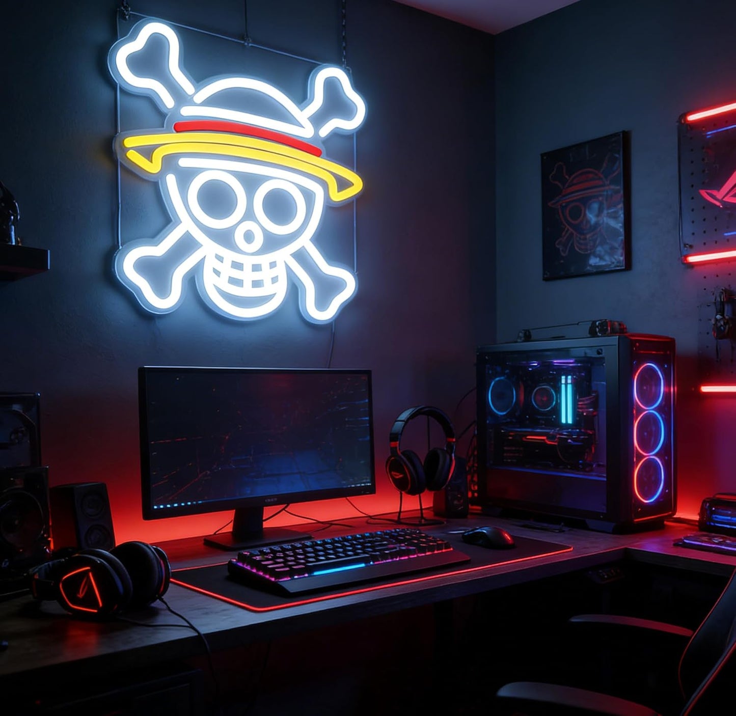 Letrero neón LED anime pared ajustable
