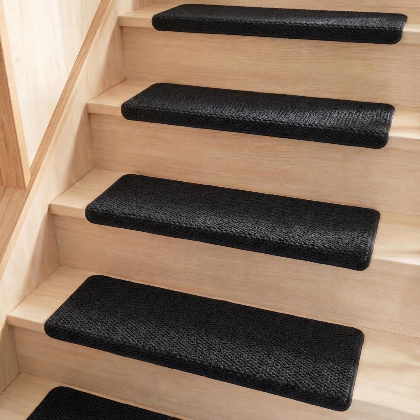 15 Alfombras Antiderrap Escaleras Madera Negro