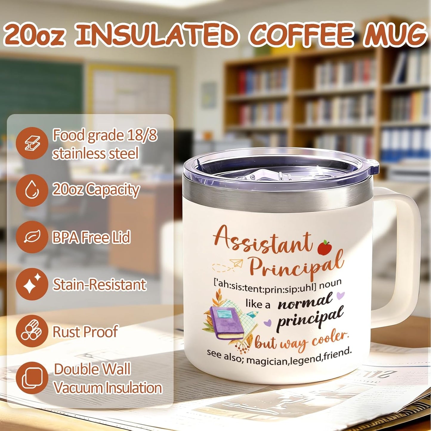Taza 14oz con llavero regalo asistente director