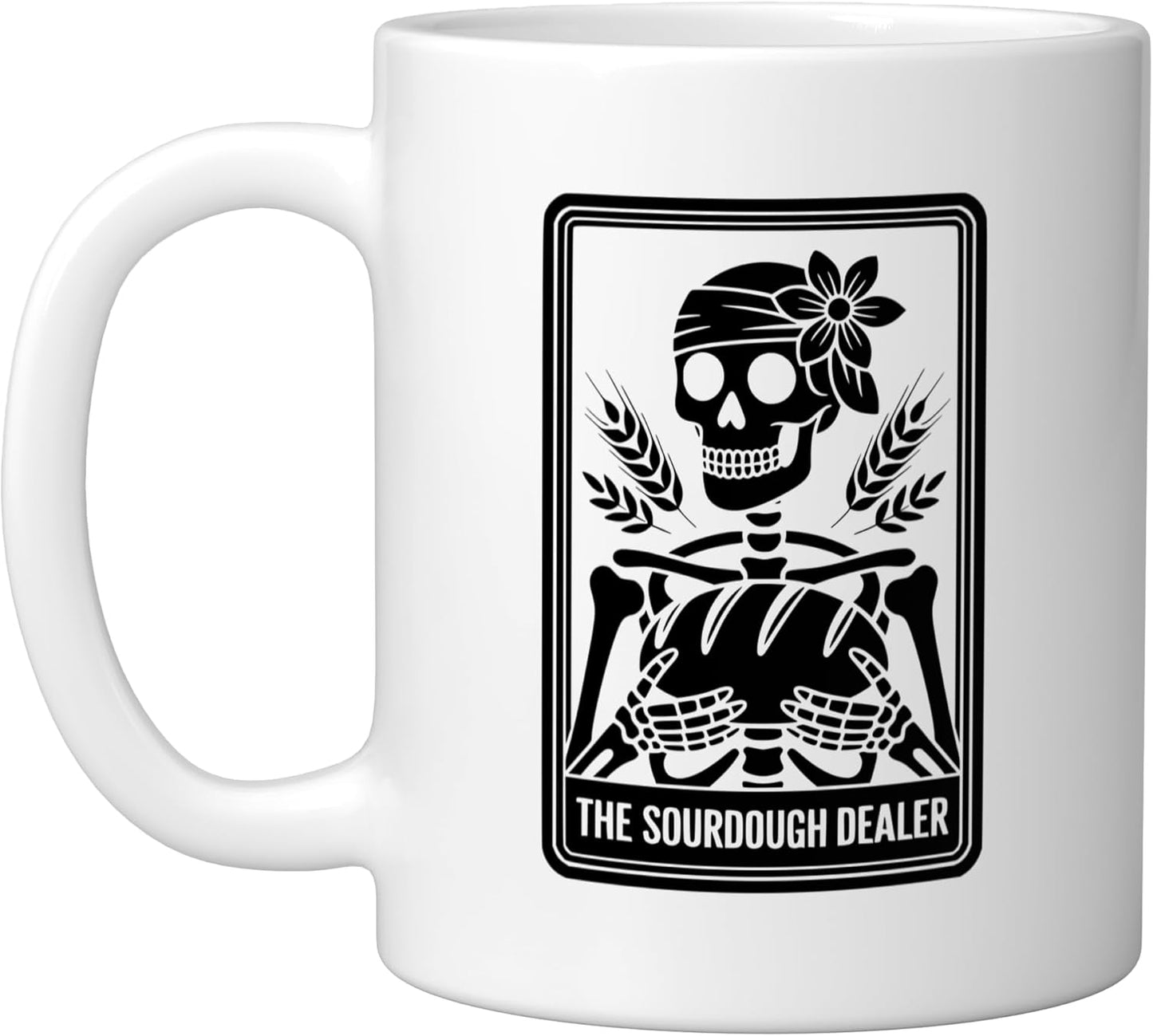 Taza Cerámica para Pan de Levadura Blanca