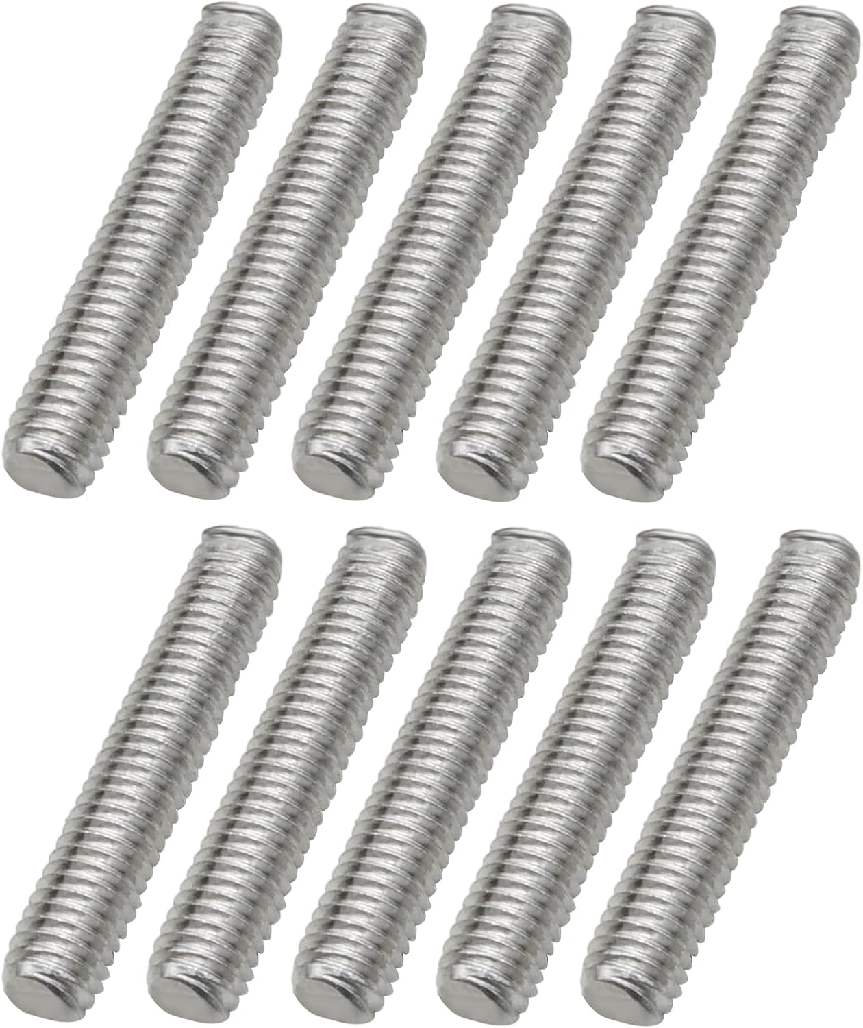 Set 10 varillas acero inox M3x16mm roscado derecho