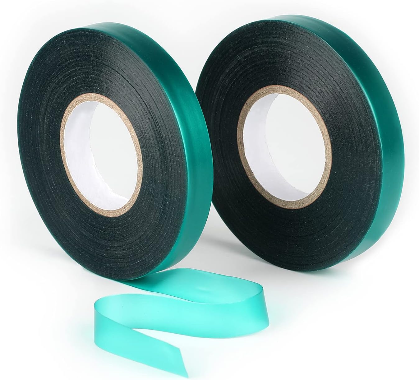 Rollo cinta elástica jardín 300pies 1/2pulg verde
