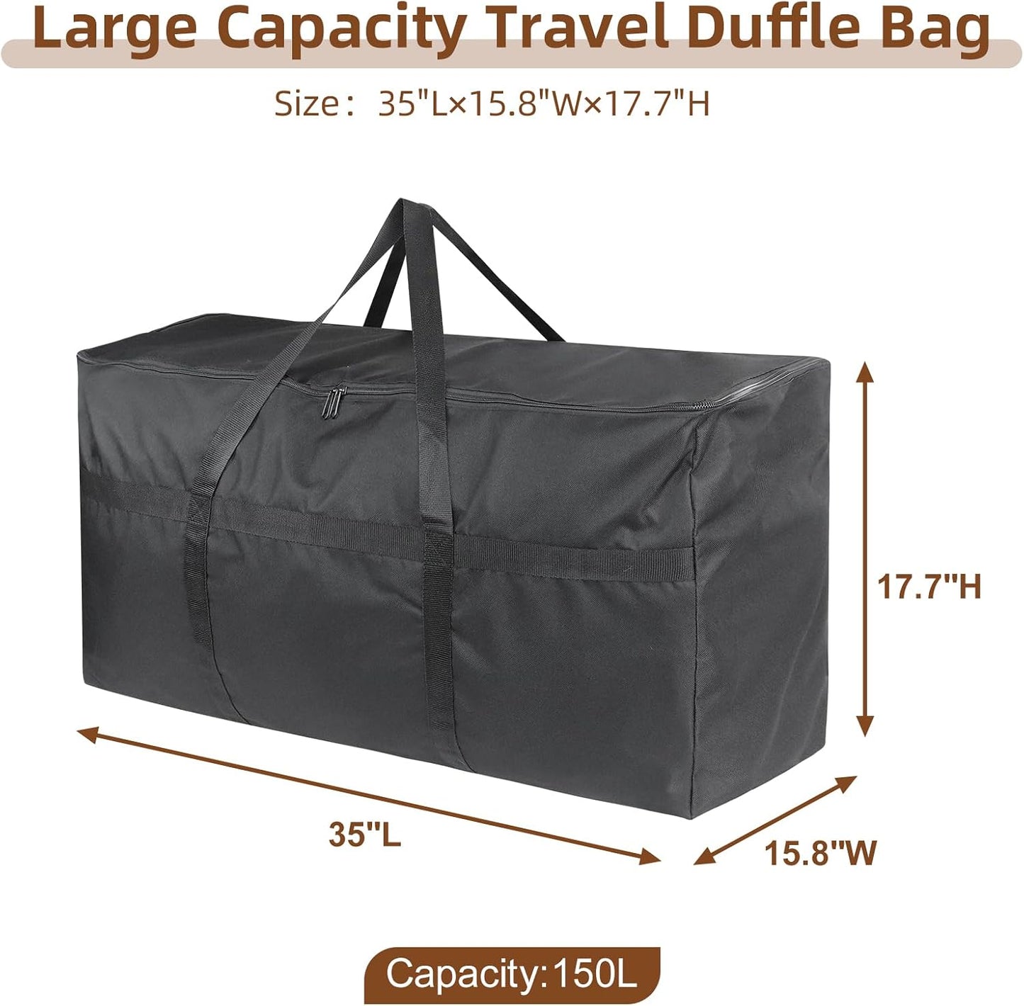 Bolsa viaje estilo minimalista negro