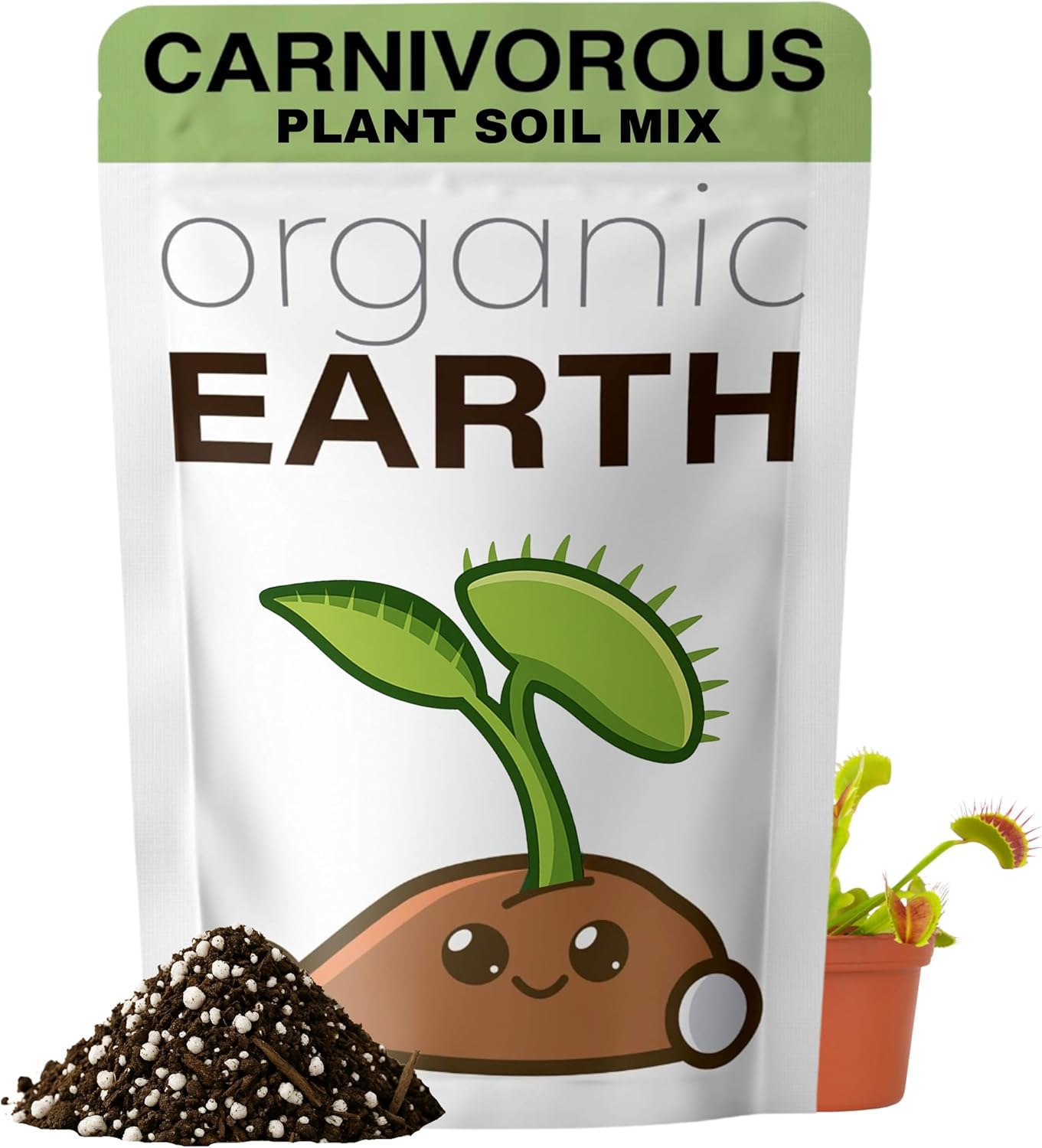 Suelo para plantas carnívoras 1qt turba musgo perlita