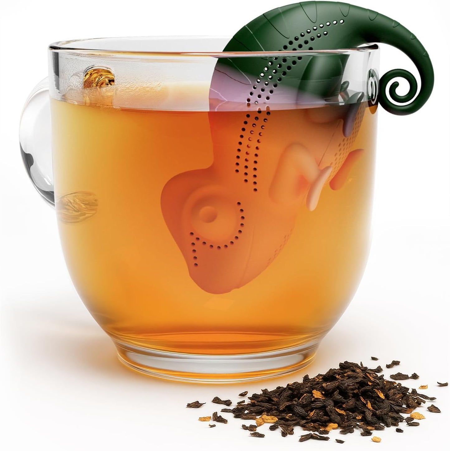 Infusor té Chamomileon cambia color hojas sueltas