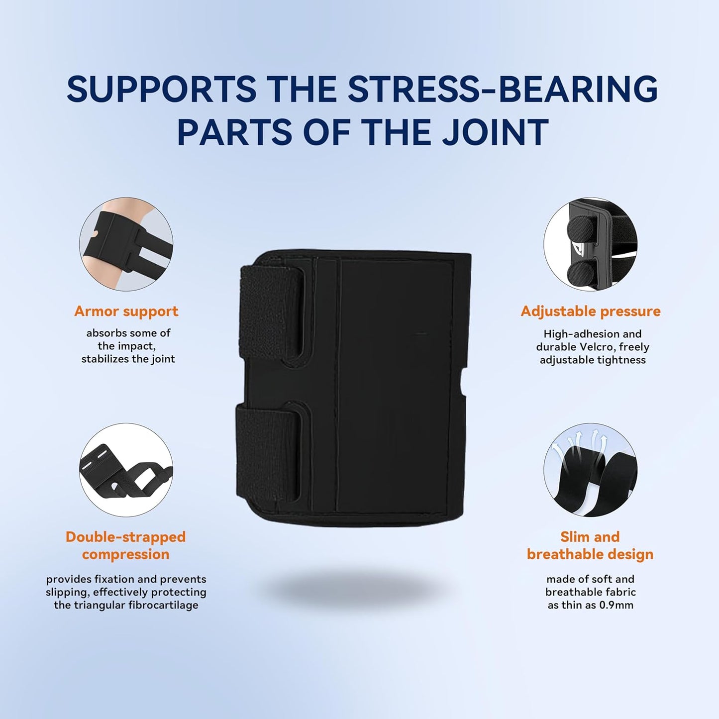 Muñequera ajustable con apoyo tendinitis