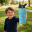 Botella de agua para niños de acero inoxidable 16 oz con popote sin BPA